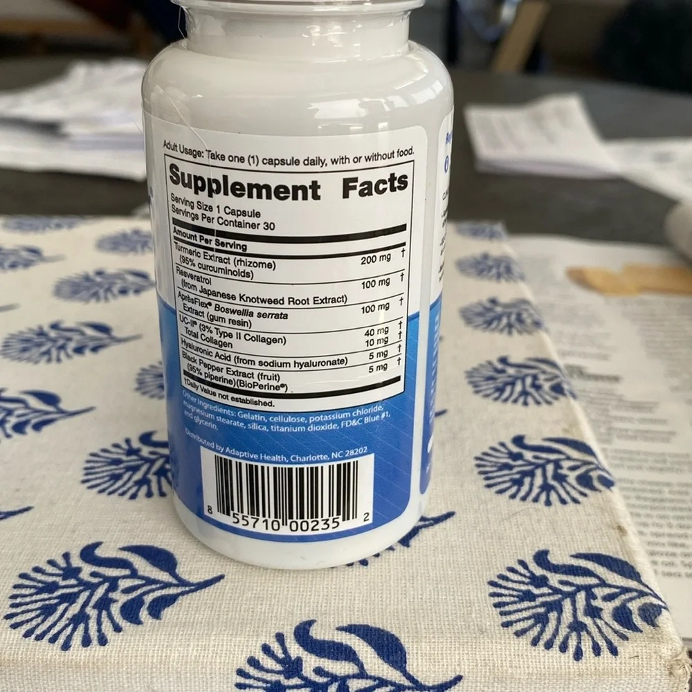 4 Unopened Bottles Advanced Joint Support Supplement - White and Blue - Picture 2 of 3